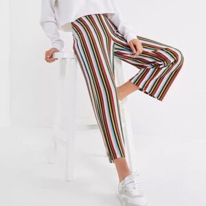 Urban Outfitters Striped Knit Cropped Pants